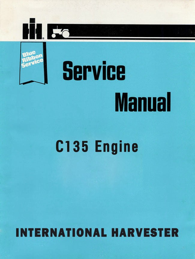 International Harvester C135 Engine - Service Manual Cover