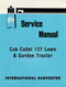 International Harvester Cub Cadet 127 Lawn & Garden Tractor - Service Manual Cover