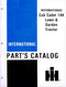 International Harvester Cub Cadet 169 Lawn & Garden Tractor - Parts Catalog Cover