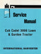 International Harvester Cub Cadet 3000 Lawn & Garden Tractor - Service Manual Cover