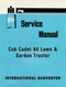 International Harvester Cub Cadet 80 Lawn & Garden Tractor - Service Manual Cover