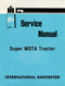 International Harvester Super MDTA Tractor - Service Manual Cover