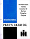 International Harvester TD25C Crawler B Series Crawler Engine - Parts Catalog Cover