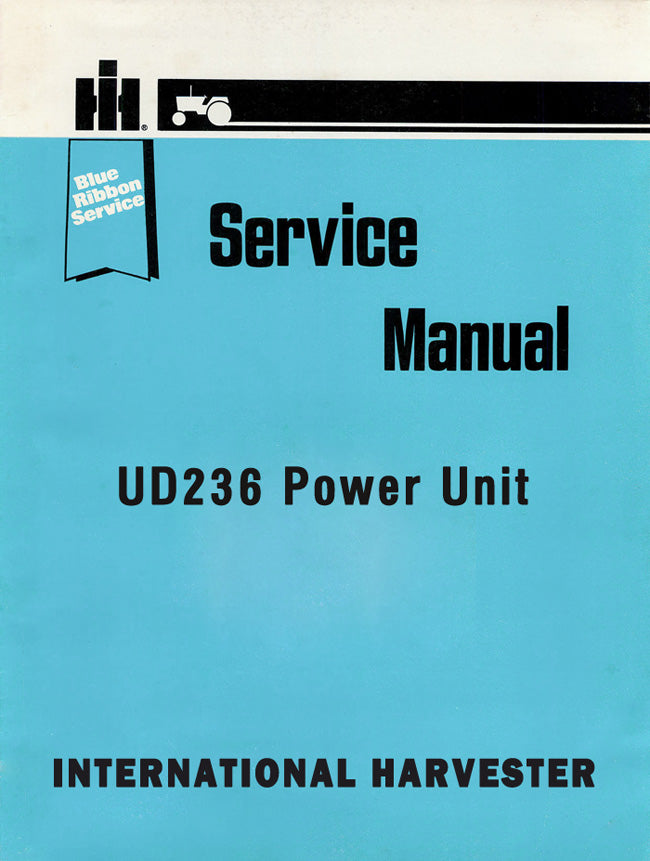 International Harvester UD236 Power Unit - Service Manual Cover