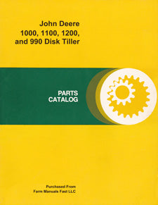 John Deere 1000, 1100, 1200, and 990 Disk Tiller - Parts Catalog