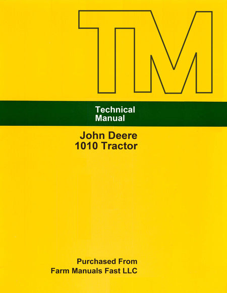 John Deere 1010 Tractor - Service Manual