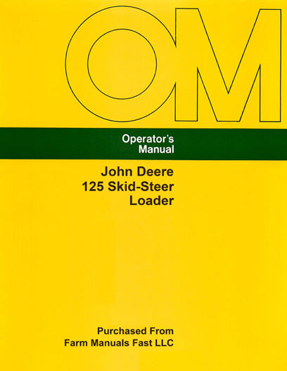 John Deere 125 Skid-Steer Loader Manual