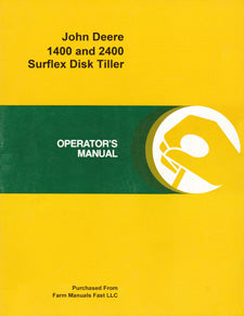John Deere 1400 and 2400 Surflex Disk Tiller Manual