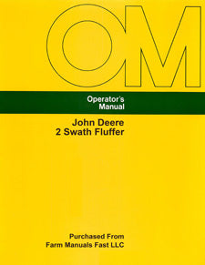 John Deere 2 Swath Fluffer Manual