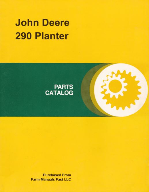 John Deere 290 Planter - Parts Catalog