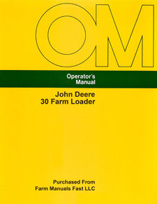 John Deere 30 Farm Loader Manual