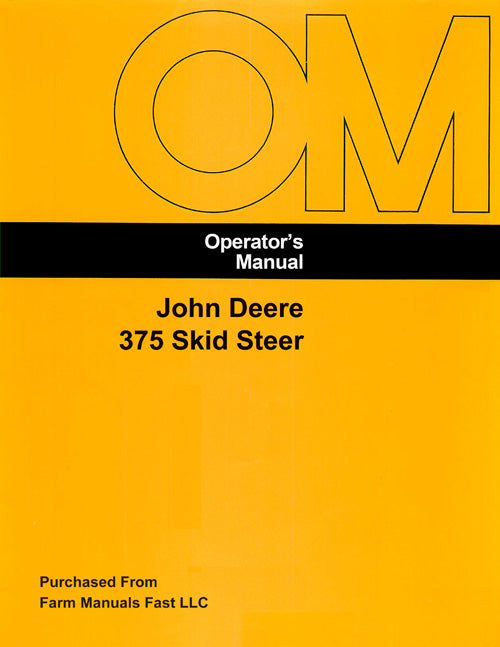 John Deere 375 Skid Steer Manual