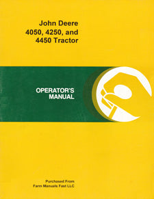 John Deere 4050, 4250, and 4450 Tractor Manual