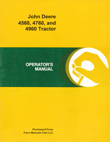 John Deere 4560, 4760, and 4960 Tractor Manual