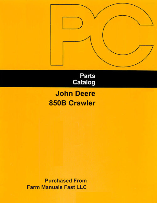 John Deere 850B Crawler - Parts Catalog