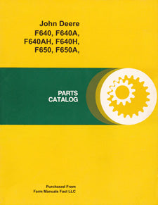 John Deere F640, F640A, F640AH, F640H, F650, F650A, F650AH, F650H, F660, and F660H Plow - Parts Catalog