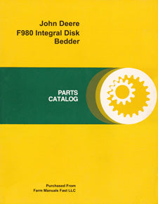 John Deere F980 Integral Disk Bedder - Parts Catalog