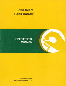 John Deere H Disk Harrow Manual