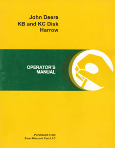 John Deere KB and KC Disk Harrow Manual