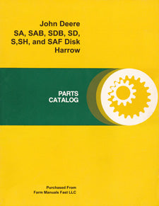 John Deere SA, SAB, SDB, SD, S,SH, and SAF Disk Harrow - Parts Catalog