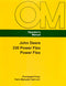 John Deere 330 Power Flex Power Flex Disc Manual Cover