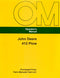 John Deere 412 Plow Manual Cover