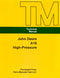 John Deere A16 High-Pressure Washer - Service Manual Cover