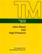 John Deere A22 High-Pressure Washer - Service Manual Cover