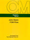 John Deere F350 Plow Manual Cover