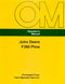John Deere F360 Plow Manual Cover