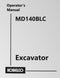 Kobelco MD140BLC Excavator Manual Cover