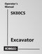 Kobelco SK80CS Excavator Manual Cover