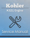 Kohler K321 Engine - Service Manual Cover