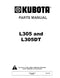 Kubota L305 and L305DT Tractor - Parts Catalog
