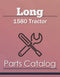 Long 1580 Tractor - Parts Catalog Cover