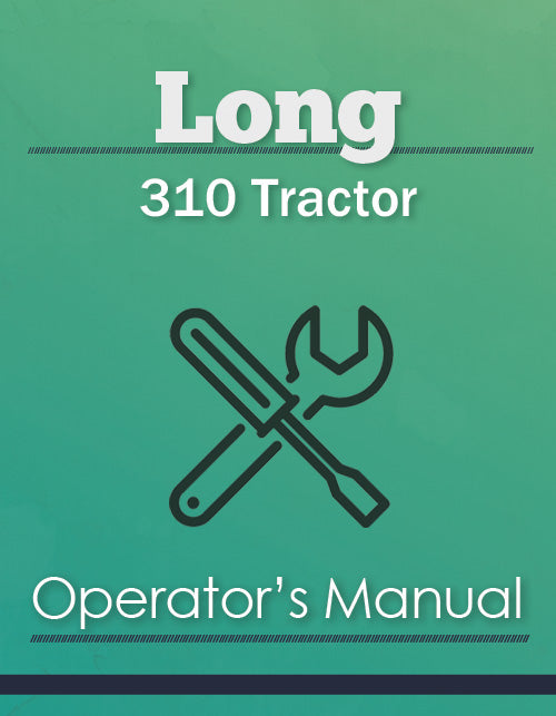 Long 310 Tractor Manual Cover