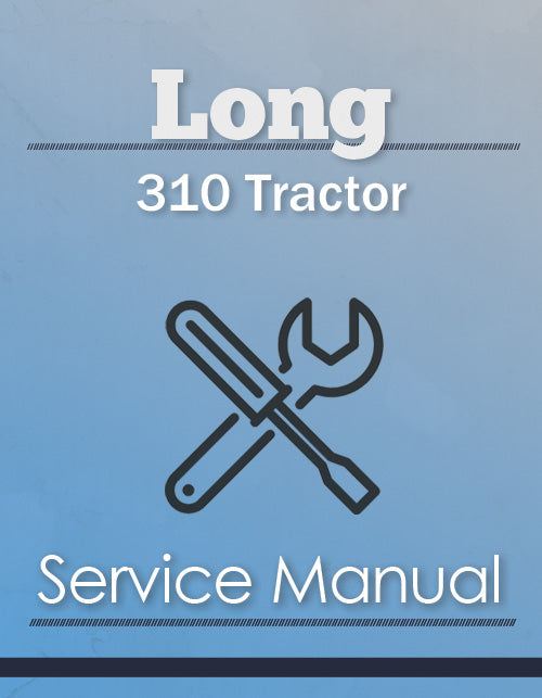 Long 310 Tractor - Service Manual Cover