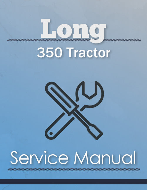 Long 350 Tractor - Service Manual Cover