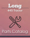Long 445 Tractor - Parts Catalog Cover