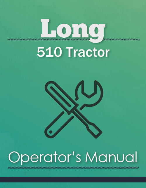 Long 510 Tractor Manual Cover