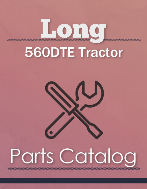 Long 560DTE Tractor - Parts Catalog Cover