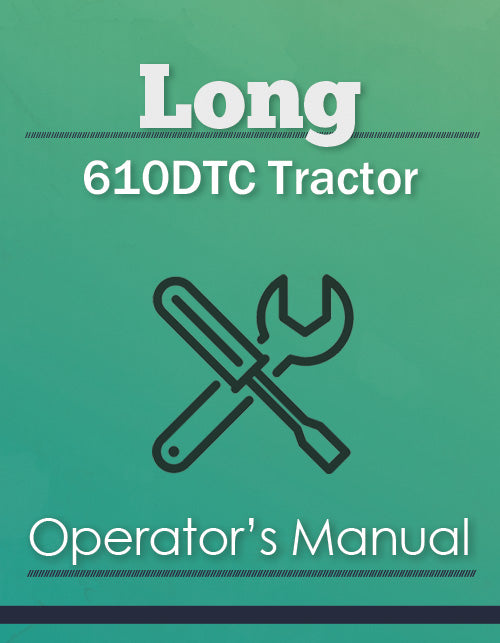 Long 610DTC Tractor Manual Cover