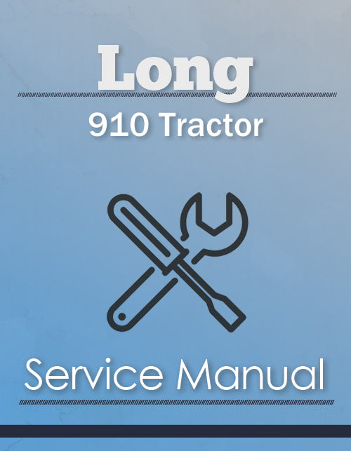 Long 910 Tractor - Service Manual Cover