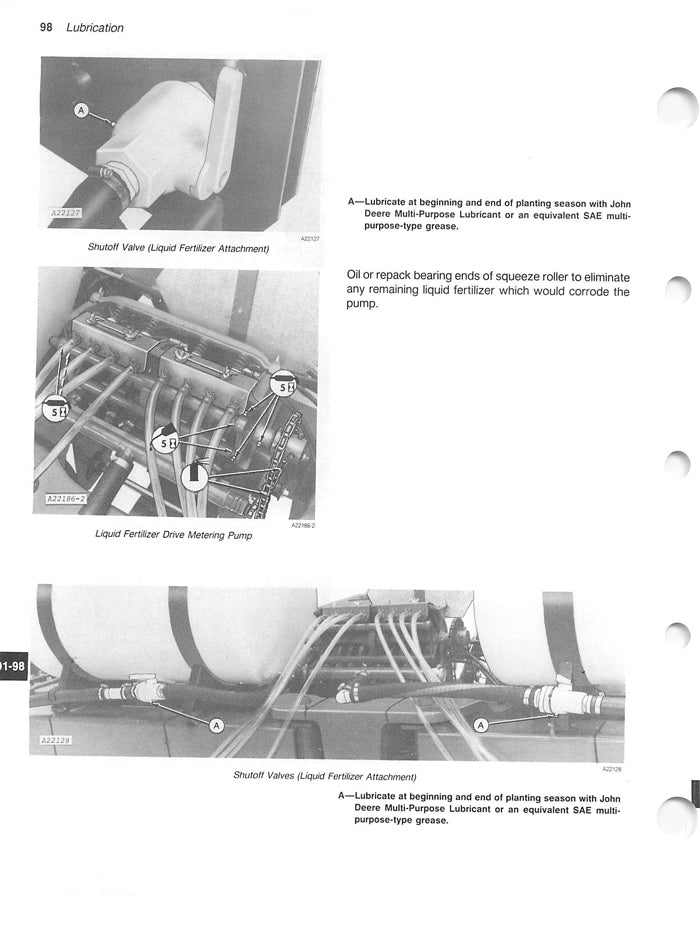 John Deere 7000 Folding 8RW and 12RN Planters Manual