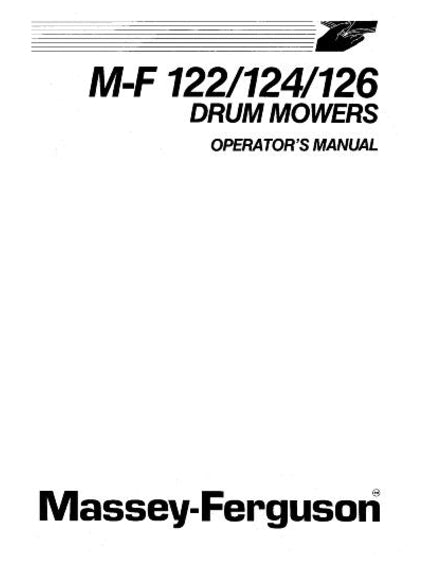 Massey Ferguson 122, 124, and 126 Mower Manual
