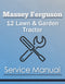 Massey Ferguson 12 Lawn & Garden Tractor - Service Manual Cover