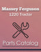 Massey Ferguson 1220 Tractor - Parts Catalog Cover