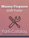 Massey Ferguson 1230 Tractor - Parts Catalog Cover