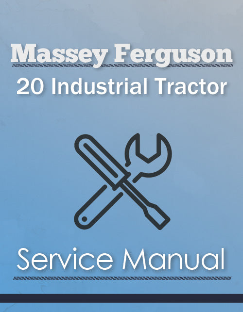 Massey Ferguson 20 Industrial Tractor - Service Manual Cover