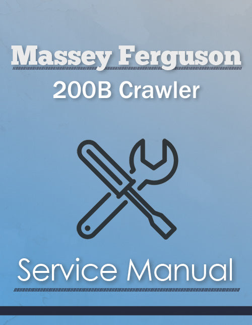 Massey Ferguson 200B Crawler - Service Manual Cover